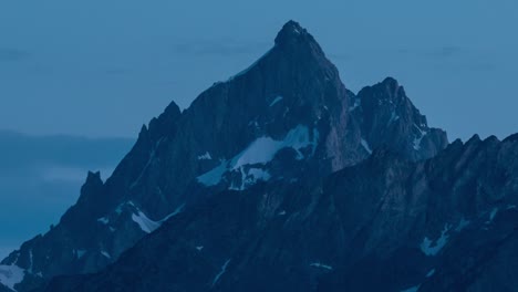 Close-up-Timelapse-of-Mountain-Peak