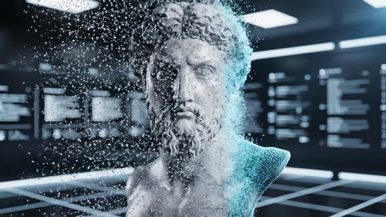 Digital Marble Bust Sculpture