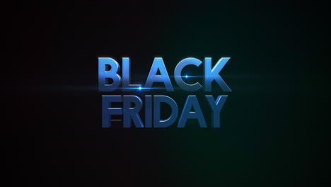 modern black friday text on black gradient