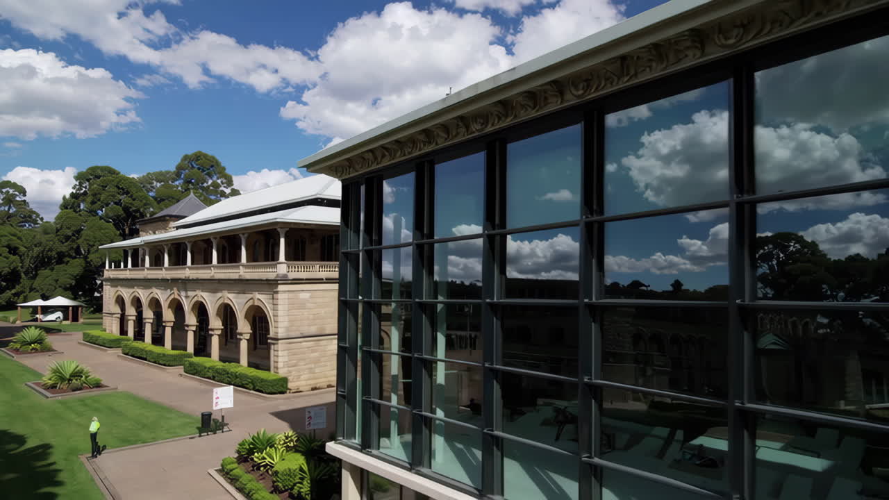 Historical Building with Modern Addition