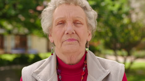 retrato de anciano, jardín de jubilación