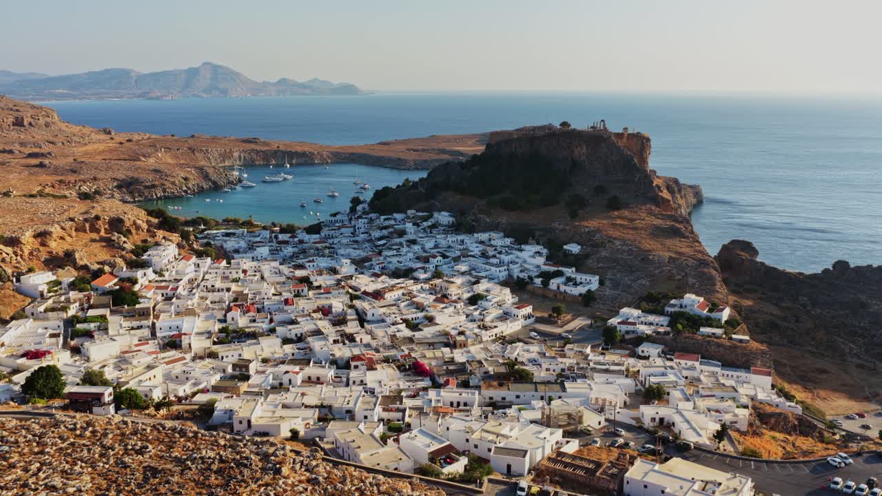 Aerial View of Lindos, Greece