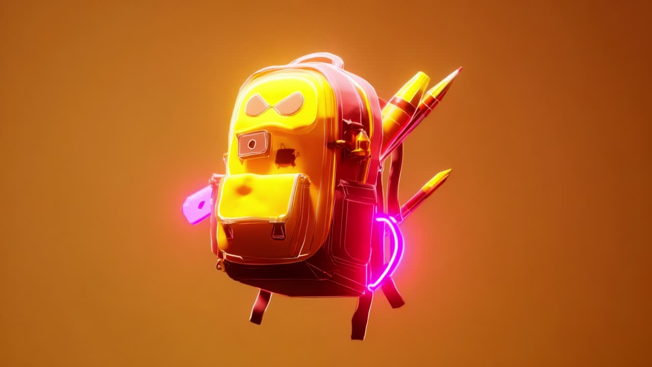 A Vibrant Animated Backpack Featuring Whimsical Design Elements, Bright Colors, and Intricate Details, Perfect for Creative Expression and Youthful Adventures in Everyday Carrying Items