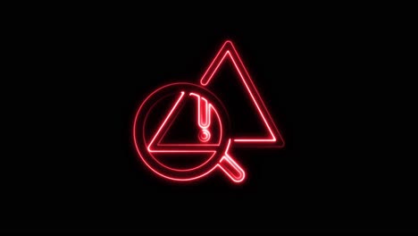 neon alert sign