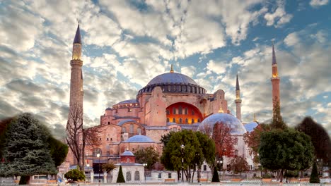 hagia sophia in istanbul. the world famous monument of byzantine architecture.