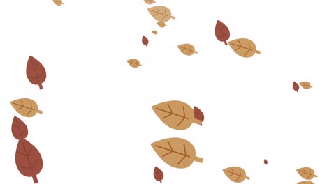 간단하고 귀여운 잎 입자 떨어진 잎  배경
