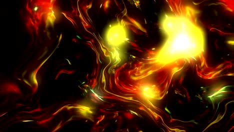 ink fire abstract 4k