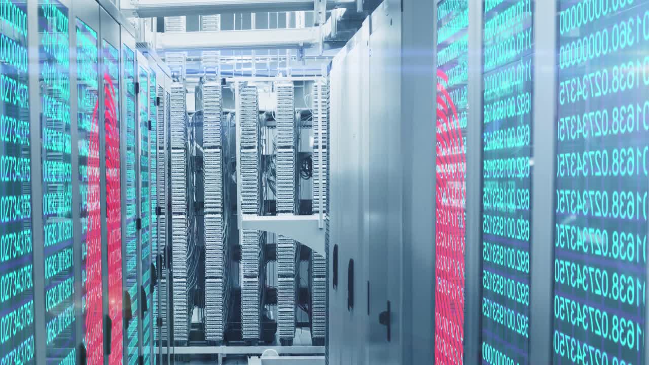 Fingerprint scanner and data processing over server room