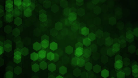 green abstract hexagon pattern background