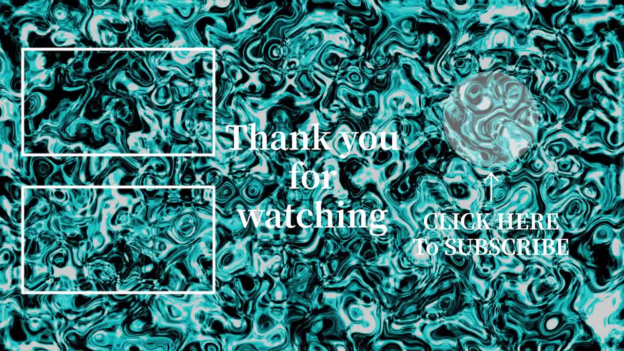 액체 금속 이동 엔드 카드 엔딩 스크린 모션 그래픽