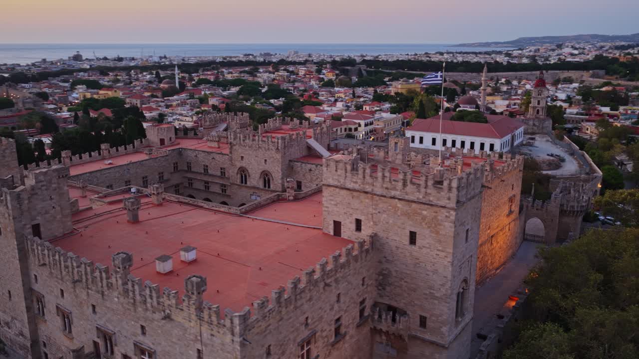 Aerial View of the Palace of the Grand Master of the Knights of Rhodes