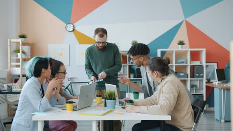 business meeting in modern office