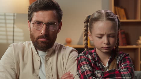 father and daughter arguing