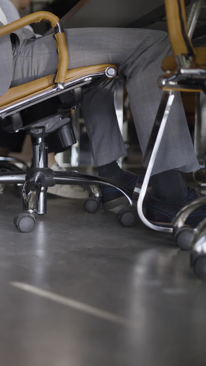Business Meeting Under the Table
