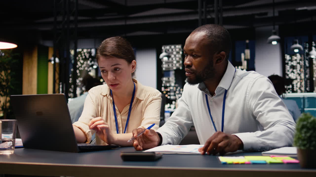 Diverse group of business professionals working together in workspace