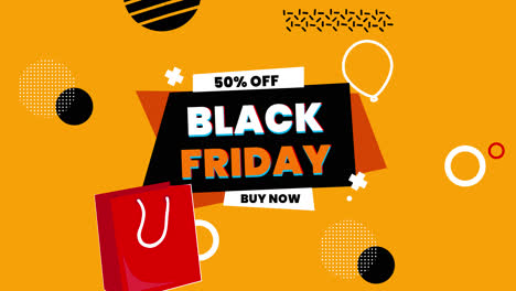 Banner de rebajas del black friday