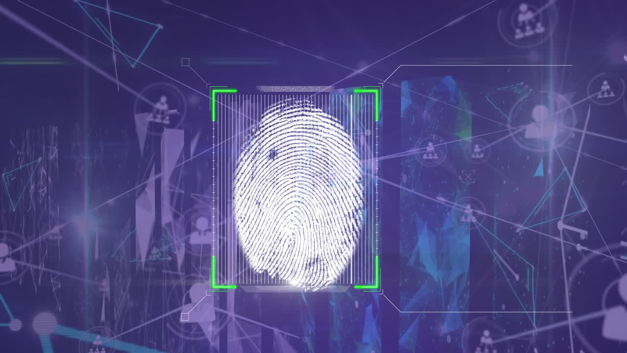 animación digital de un globo giratorio a través de una interfaz digital con procesamiento de datos en fondo azul