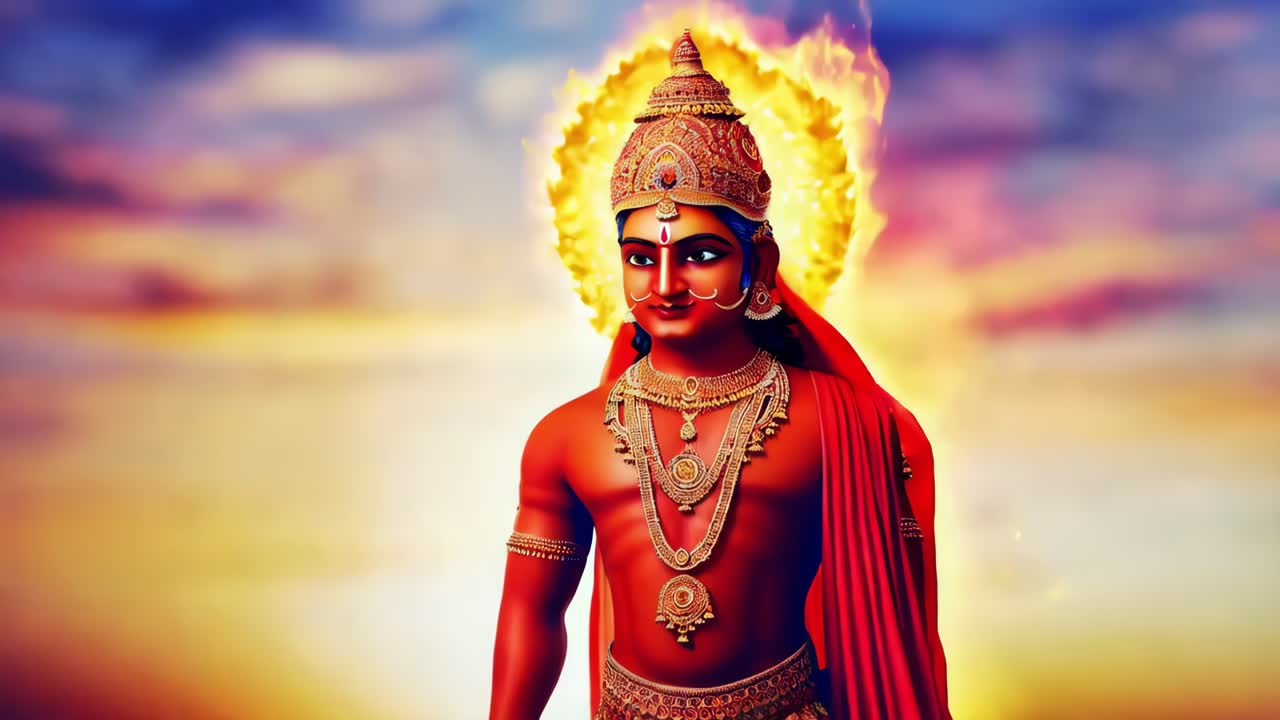 imagen de surya, el dios sol