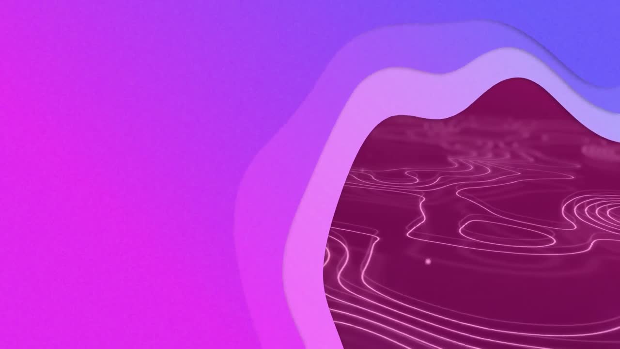 Pink and purple screen revealing purple lines