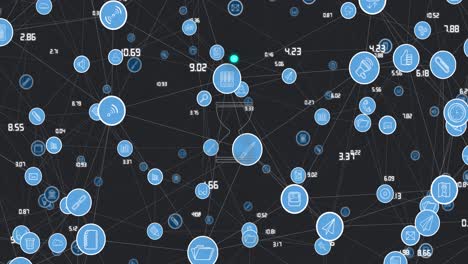 Animation-of-hourglass-over-network-of-connections