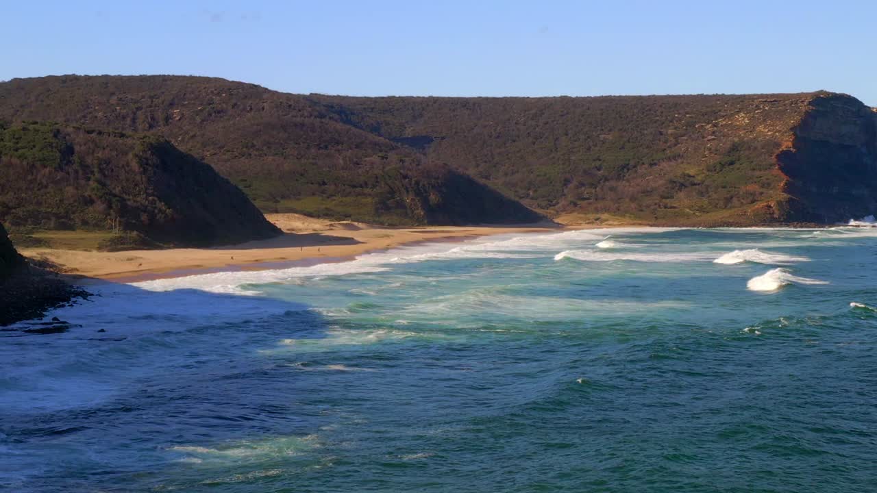 Cliffs And Vegetation Surrounding Garie Beach At New South Wales Coast Near North Era Campground In Royal National Park, Australia