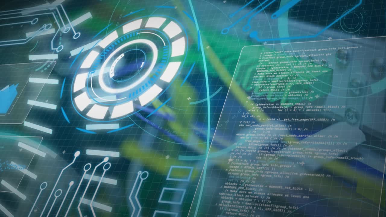 animación de 5g y procesamiento de datos a través de servidores