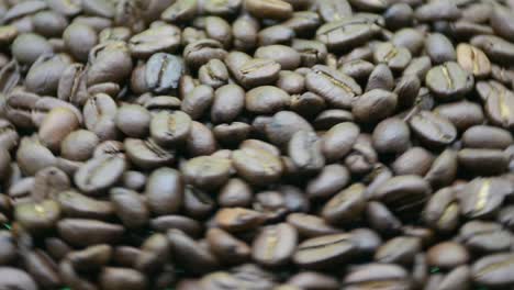 coffee beans spinning to the left