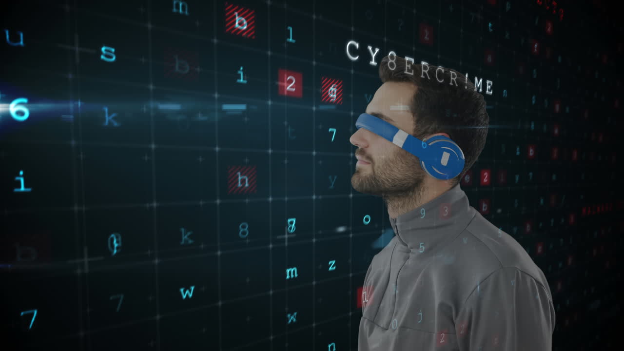 hombre con gafas virtuales 4k