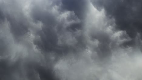 4k storm gray clouds with shelf cloud