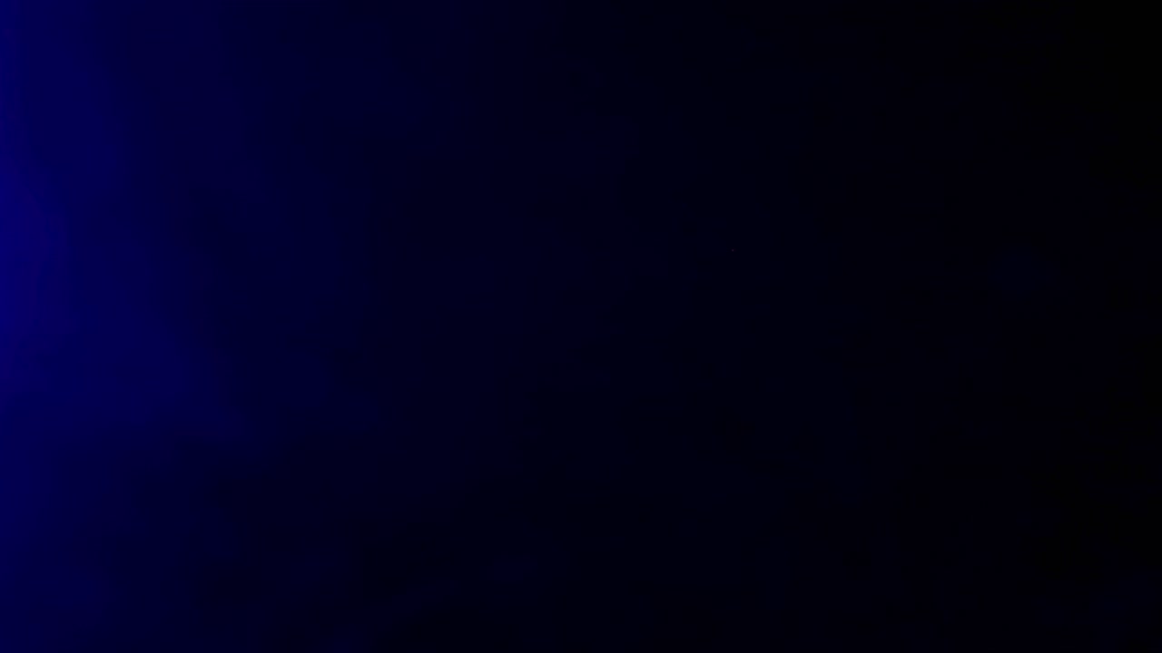 Red and blue lights of the police flickering on black background