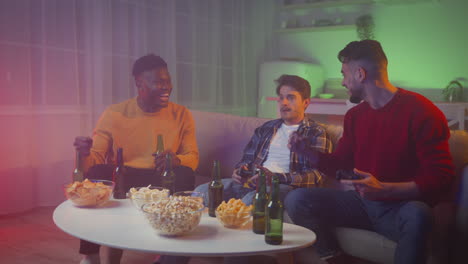 noche de juegos de amigos