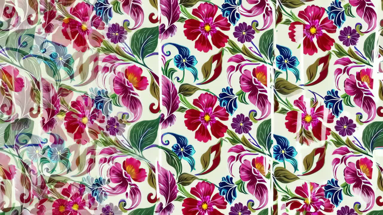 Vibrant Floral Repeating Pattern