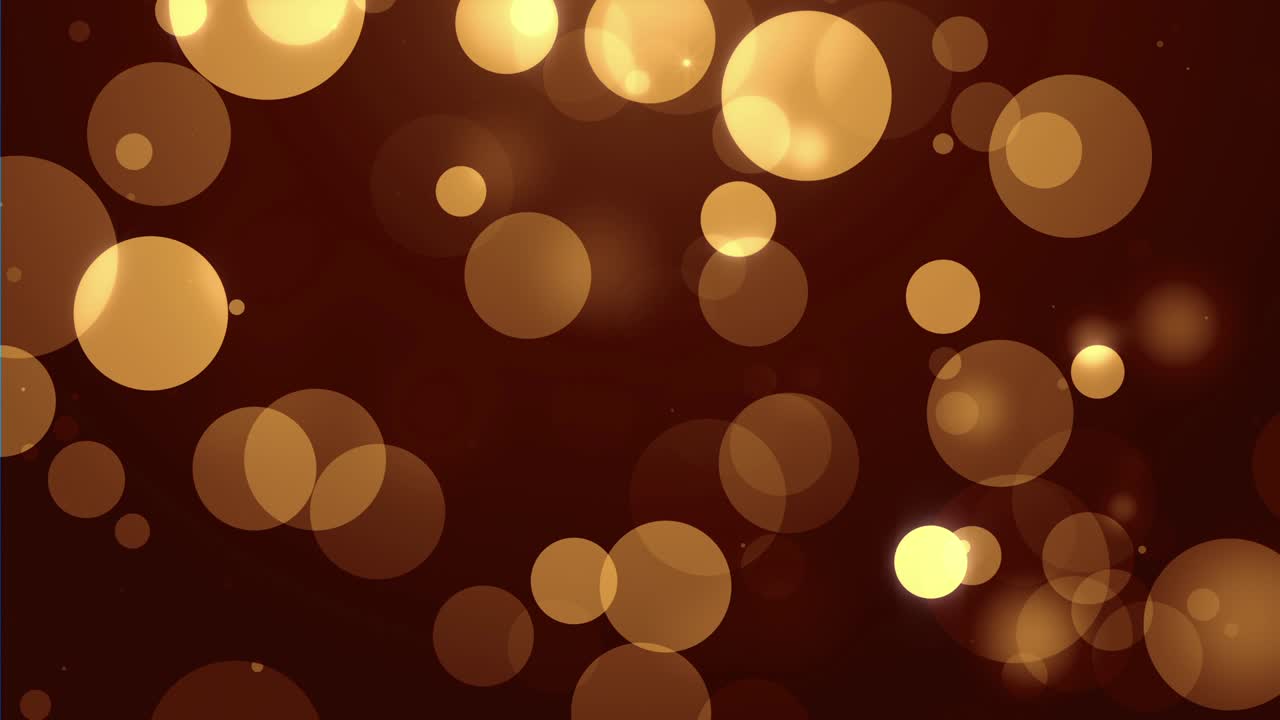 el fondo de animación de bokeh de oro de 4k es un bucle sin costuras.