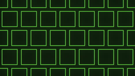 geometric green square pattern on black background