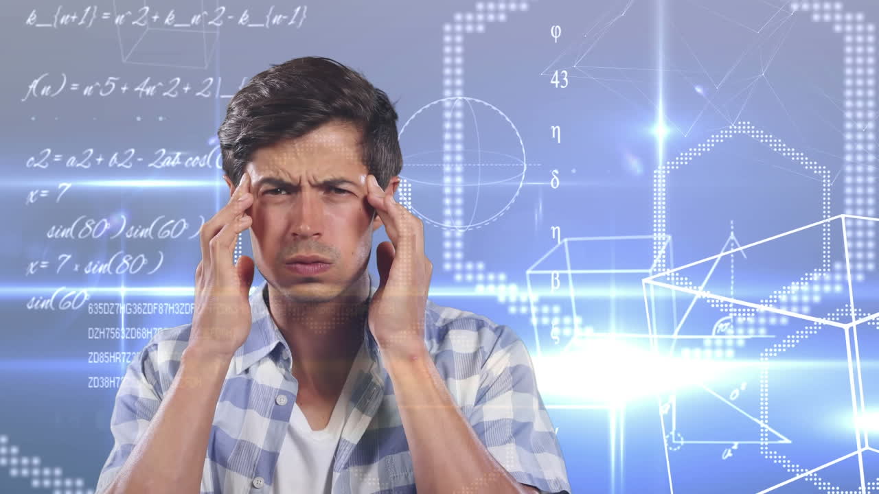 동물의 배경에서 생각하는 사람.