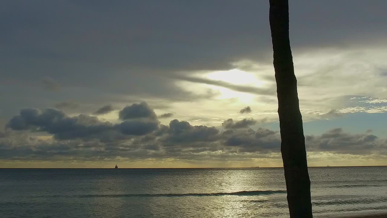 캐리비안의 해변에서 드론을 날리는 남자