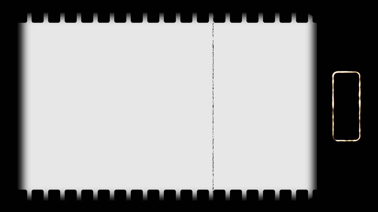 Retro Film Strip Overlay with Dust and Scratches Effect