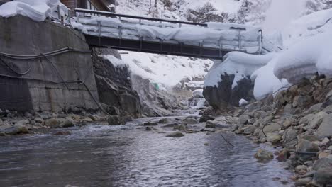 Mountain-Stream-Flowing-With-Ice-Melt-Water