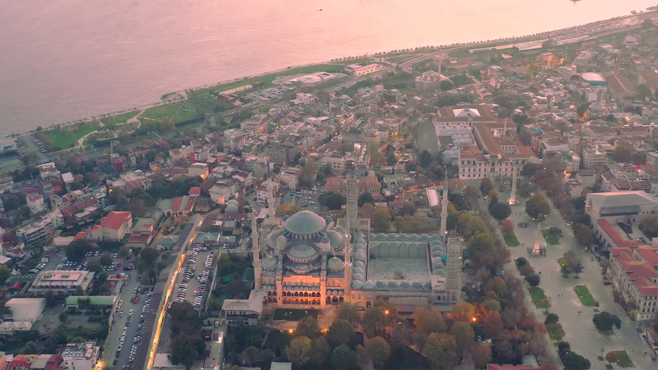 hajiasophia sultanahmet estambul puesta de sol