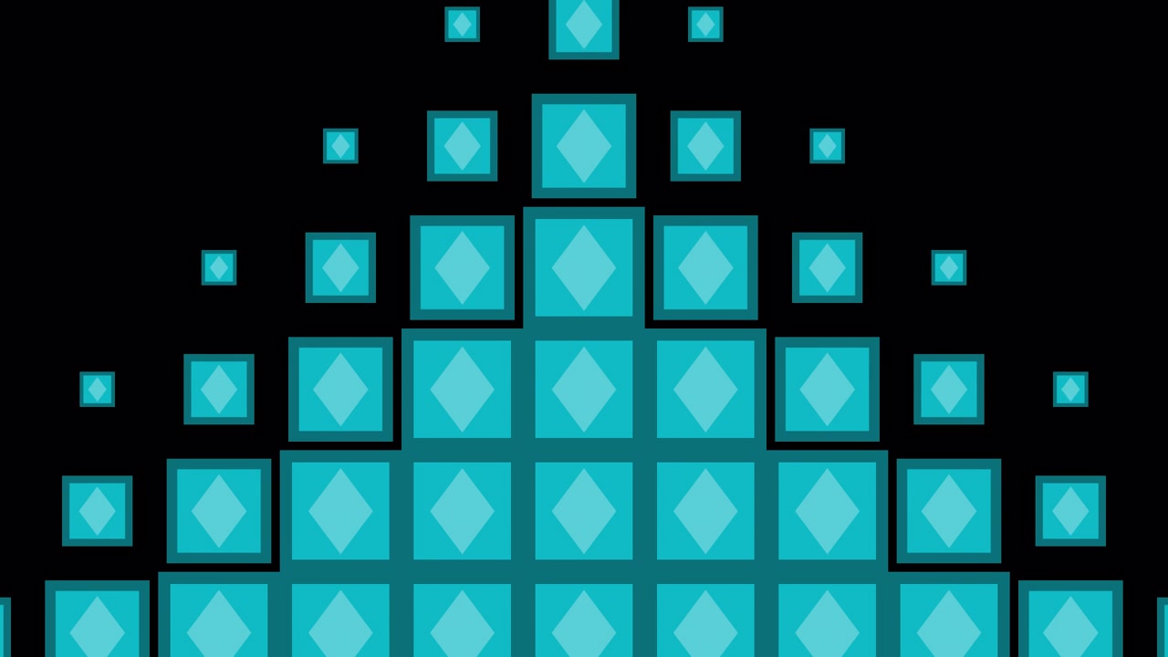 Teal Geometric Pattern