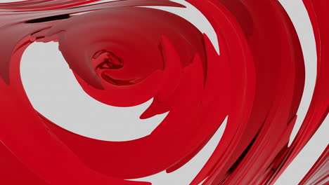 abstract red spiral design