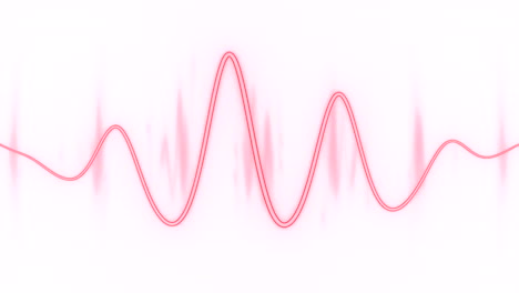 red waveform graphic