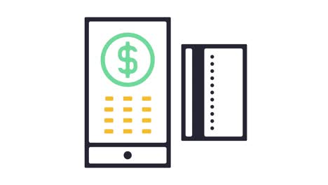 mobile payment icon animation