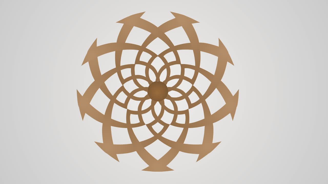 운동 조각의 꽃 애니메이션