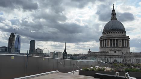 view of st paul's cathedral from one new change, london, united kingdom