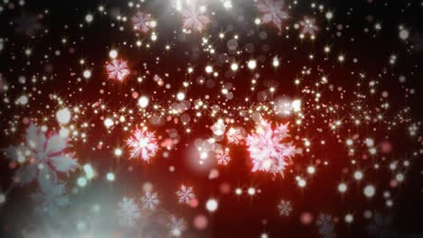 magical christmas sparkling snowflakes