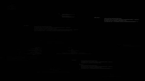Fast-blinking-and-flashing-text,-overlay-video,-dark-background-good-for-blending-with-alpha-channel,-paragraphs-of-text-on-black-background
