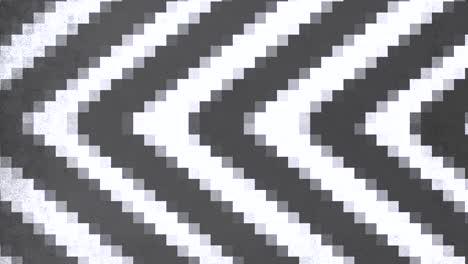 pixelated zigzag pattern created from white and black squares