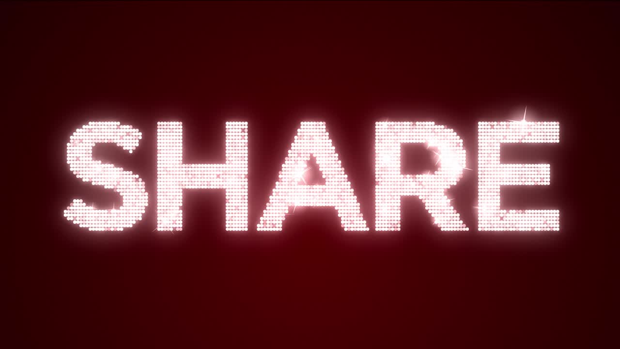 SHARE Sparkling Background Loop with Matte