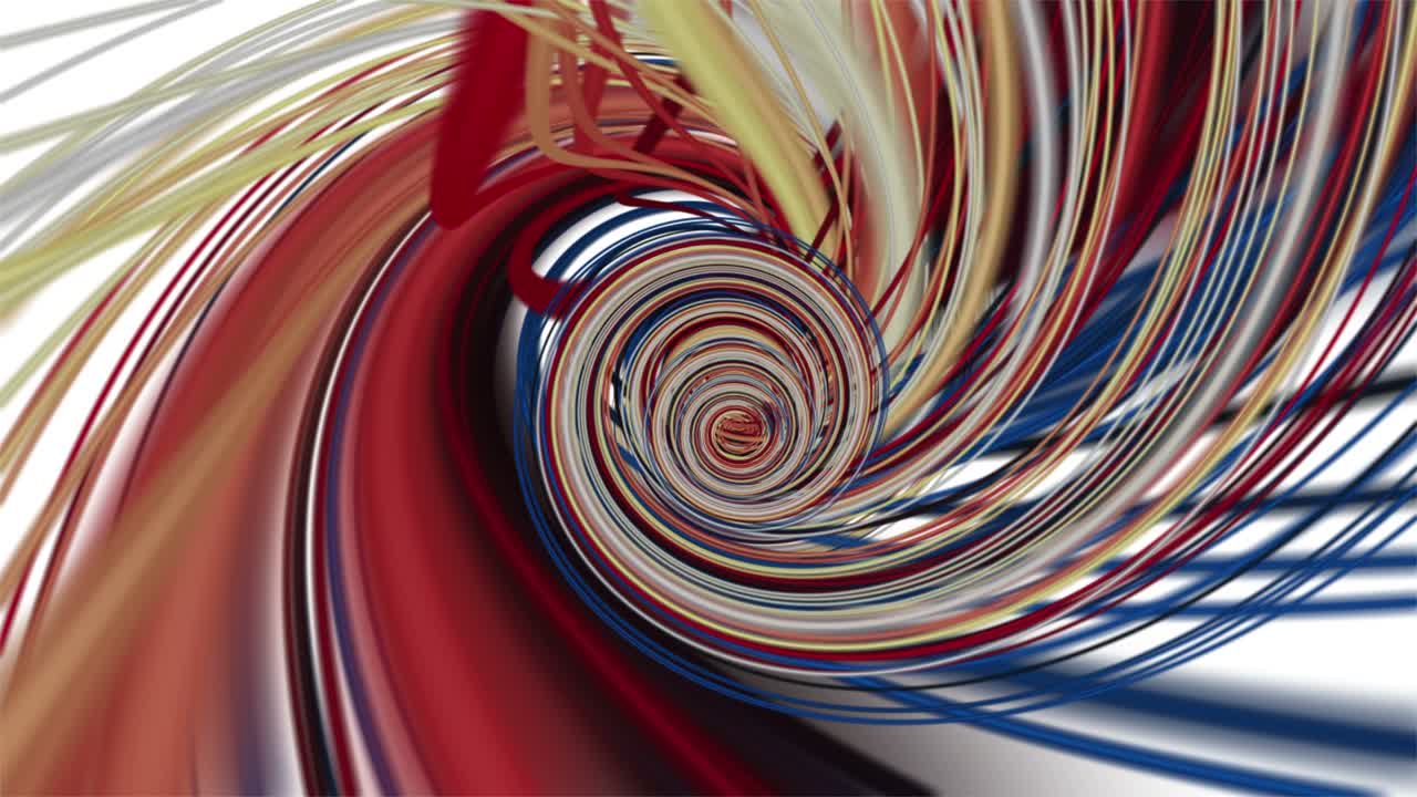 animación fantástica con objeto de onda de rayas en cámara lenta, 4096x2304 bucle 4k